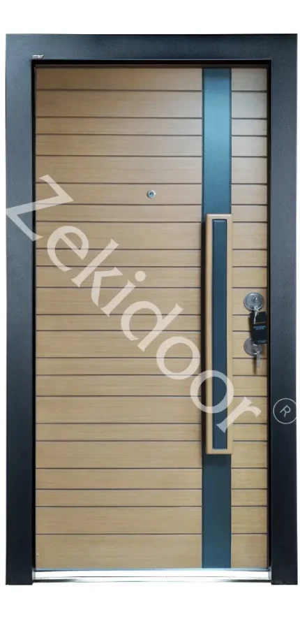 Zekidoor Çelik Kapı - AŞA SİYAH AHŞAP